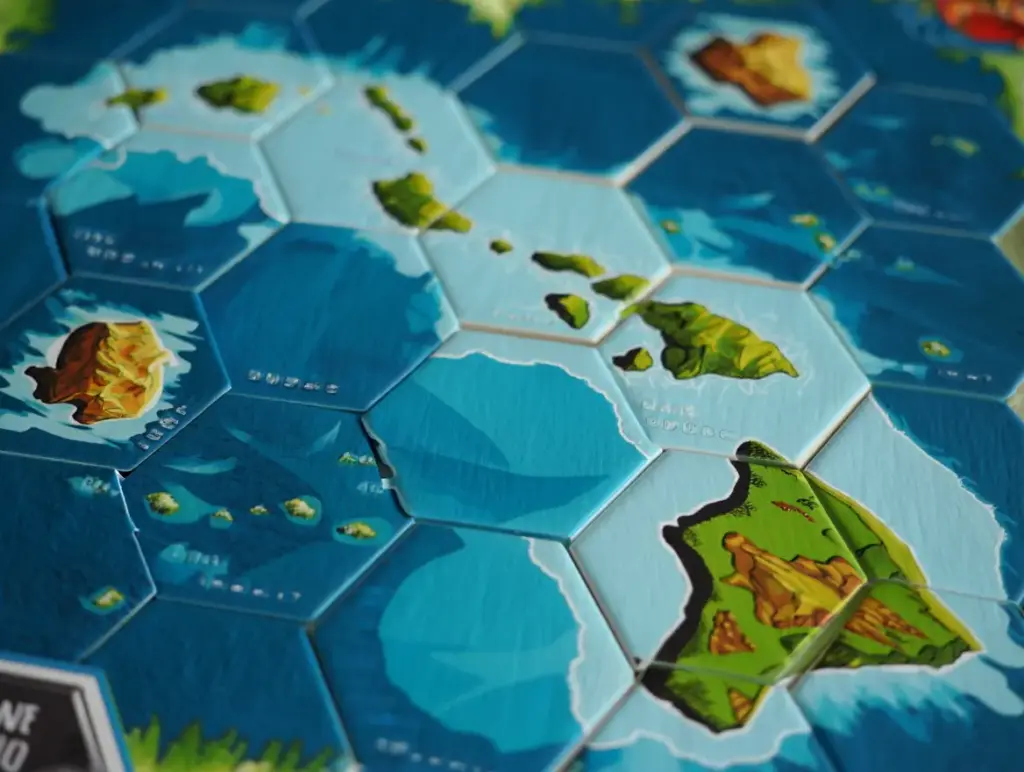 Detailed Hawaii Board Game Map