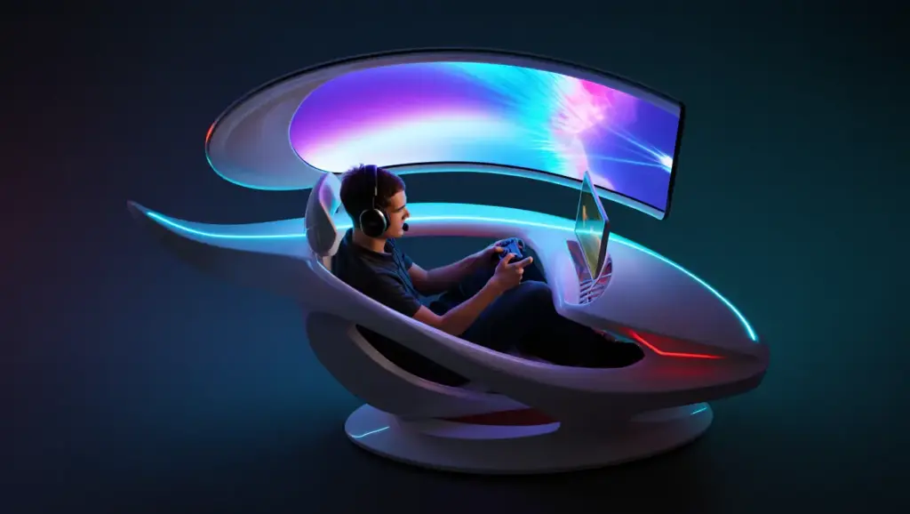 Future Armchair Gamer Integrated Cockpit