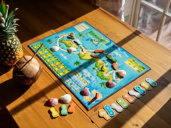 Hawaii Board Game Setup Atmosphere